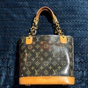 Pre-loved LV monogram clear bag